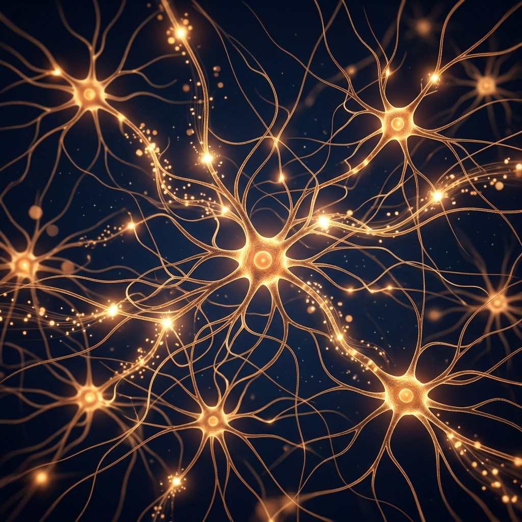 Neural pathways illustration representing brain health and cognitive clarity